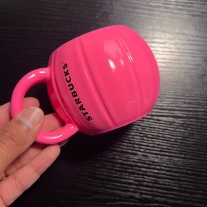 Starbucks Halloween 2023 pink pumpkin ceramic mug NWT